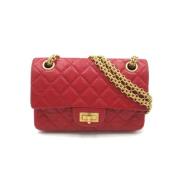 Pre-owned Leather chanel-bags Chanel Vintage , Red , Dames