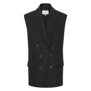 Trendy Mouwloos Vest Gestuz , Black , Dames