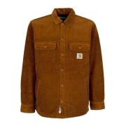 Gewatteerde Fluweel Overhemdjasje Bruin Carhartt Wip , Brown , Heren