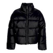 Korte donsjack met crop snit Karl Kani , Black , Dames