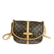 Pre-owned Canvas shoulder-bags Louis Vuitton Vintage , Brown , Dames