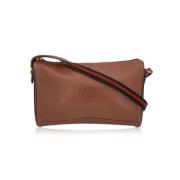 Pre-owned Leather crossbody-bags Gucci Vintage , Brown , Dames