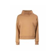 Sweatshirt met knoopdetail Herno , Brown , Dames