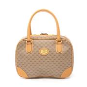 Pre-owned Leather gucci-bags Gucci Vintage , Beige , Dames