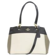 Pre-owned Leather handbags Coach Pre-owned , White , Dames