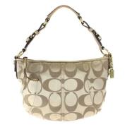 Pre-owned Canvas shoulder-bags Coach Pre-owned , Beige , Dames