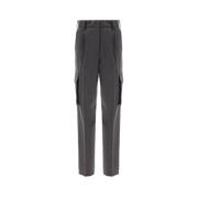 Cargo wollen broek met zakken Herno , Gray , Dames