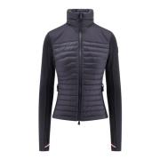 Gewatteerde jas met Polartec inzetstukken Moncler , Black , Dames