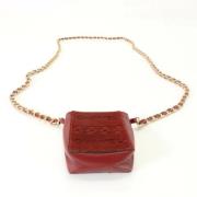 Pre-owned Leather chanel-bags Chanel Vintage , Red , Dames