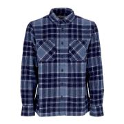 Geruite Lange Mouw Shirt Blauw Carhartt Wip , Blue , Heren