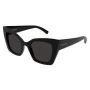 Klassieke Zwarte Leren Schoudertas Saint Laurent , Black , Unisex