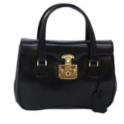 Pre-owned Leather gucci-bags Gucci Vintage , Black , Dames