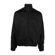 Logo Katoen Polyester Jas Zwart Heron Preston , Black , Heren