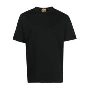 Zwarte T-shirts en Polos Ten C , Black , Heren