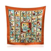 Pre-owned Silk scarves Hermès Vintage , Multicolor , Dames