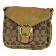 Pre-owned Canvas shoulder-bags Coach Pre-owned , Beige , Dames