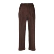 Donkerbruine Broek Issey Miyake , Brown , Dames