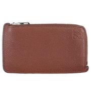 Pre-owned Leather wallets Loewe Pre-owned , Brown , Dames