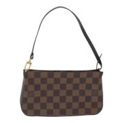 Pre-owned Canvas clutches Louis Vuitton Vintage , Brown , Dames