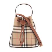 Geruite Mini Emmerzak Burberry , Beige , Dames