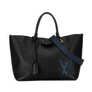 Pre-owned Leather totes Louis Vuitton Vintage , Black , Dames