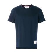 Blauwe Zijgleuf Tee Thom Browne , Blue , Heren