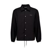 Zwarte Coach Jacket Olaf Hussein , Black , Heren