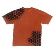 Oranje Heren T-shirt met steenwassing Mauna Kea , Brown , Heren