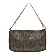 Pre-owned Canvas clutches Louis Vuitton Vintage , Brown , Dames