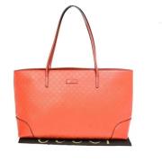 Pre-owned Leather gucci-bags Gucci Vintage , Orange , Dames