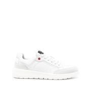 Witte Sneakers met Suède Inzetstukken Peuterey , White , Heren