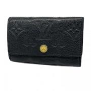 Pre-owned Fabric key-holders Louis Vuitton Vintage , Black , Unisex