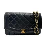 Pre-owned Leather chanel-bags Chanel Vintage , Black , Dames