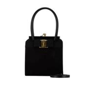 Pre-owned Leather handbags Salvatore Ferragamo Pre-owned , Black , Dam...