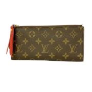 Pre-owned Canvas wallets Louis Vuitton Vintage , Brown , Dames