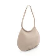 Pre-owned Leather shoulder-bags Hermès Vintage , Beige , Dames