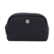 Nylon Beauty Case met Iconische Detail Tory Burch , Black , Unisex