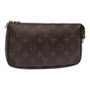 Pre-owned Canvas pouches Louis Vuitton Vintage , Brown , Dames