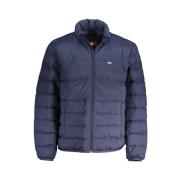 Blauwe Polyamide Jas met Rits Tommy Hilfiger , Blue , Heren