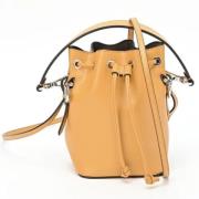 Pre-owned Leather shoulder-bags Fendi Vintage , Yellow , Dames