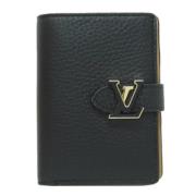 Pre-owned Leather wallets Louis Vuitton Vintage , Black , Dames