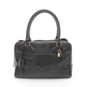 Pre-owned Leather handbags Loewe Pre-owned , Black , Dames