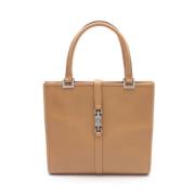 Pre-owned Leather gucci-bags Gucci Vintage , Beige , Dames