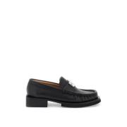 Butterfly Logo Moccasins Ganni , Black , Dames