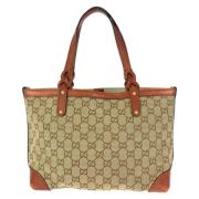 Pre-owned Canvas gucci-bags Gucci Vintage , Brown , Dames