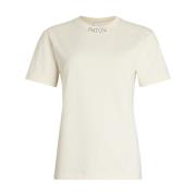 Witte Katoenen Logo T-shirt Patou , Beige , Dames