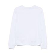 01C Sweatshirt Msgm , White , Dames