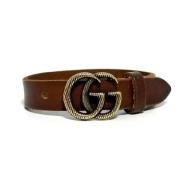 Pre-owned Leather bracelets Gucci Vintage , Brown , Dames