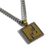 Pre-owned Metal necklaces Fendi Vintage , Yellow , Dames