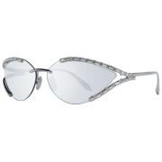 Grijze Cat Eye Zonnebril Swarovski , Gray , Dames